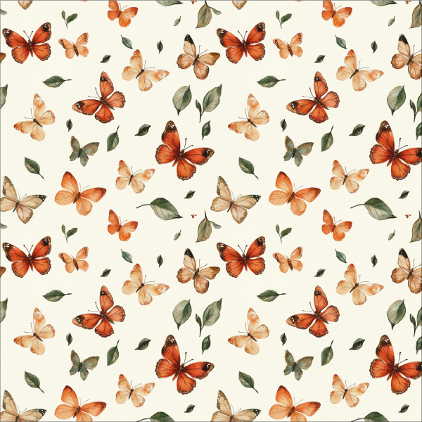 Autumn Lovers Butterflies Reststück 1,30 Meter
